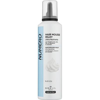 Мус для волосся Brelil Numero Hair Mousse Milky Ультра живильний 250 мл (8011935088065)
