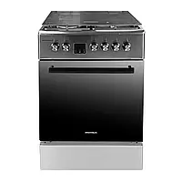 Плита газоелектрична Grunhelm FD66234I Нержавійка