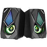 Акустична система Xtrike ME SK-402 USB, 2х3 Вт, RGB LED, фото 8