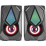 Акустична система Xtrike ME SK-402 USB, 2х3 Вт, RGB LED, фото 7