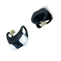 Велогабарити діодні, біле світло, 3 режими, силіконові, 2шт (чорний корпус)