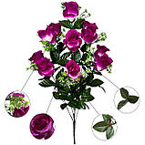 Штучні квіти букет бутони троянд Королева, 69см, фото 4