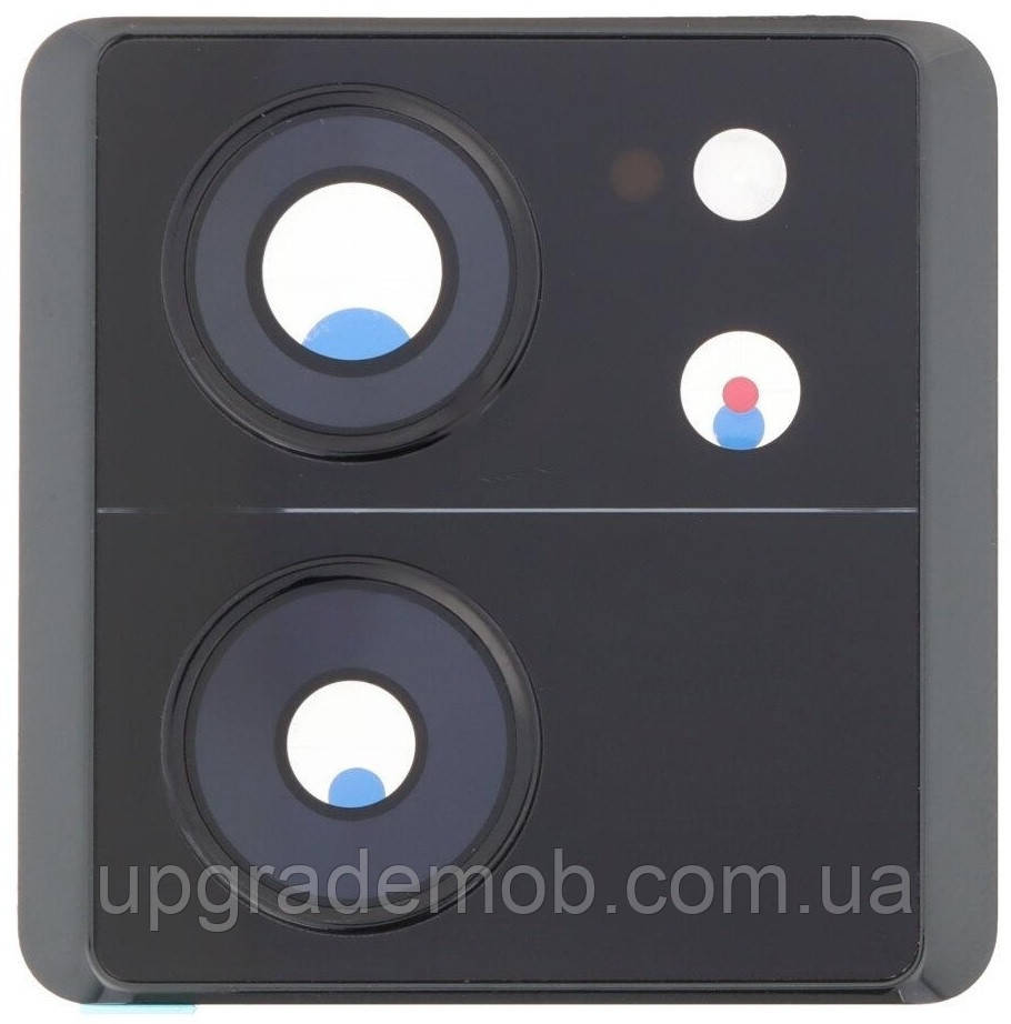 Скло камери Xiaomi 13T/Xiaomi 13T Pro з рамкою чорного кольору, фото 1