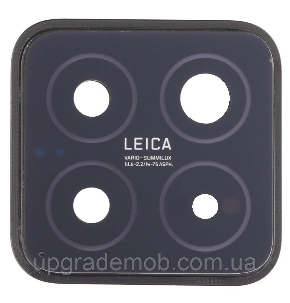 Скло камери Xiaomi 14 з рамкою чорного кольору Black, фото 1