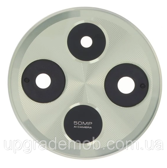 Скло камери Xiaomi Redmi 14C з рамкою зеленого кольору, фото 1