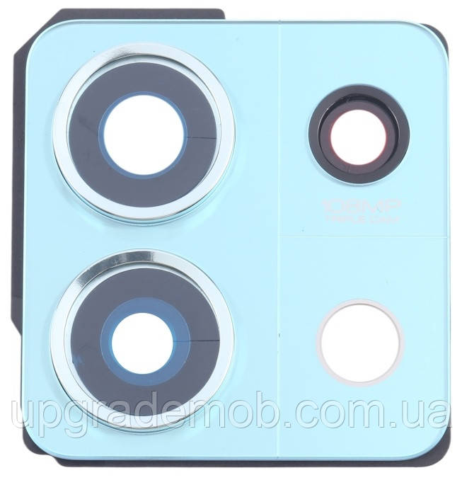 Скло камери Xiaomi Redmi Note 13 5G з рамкою синього кольору Ocean Teal, фото 1