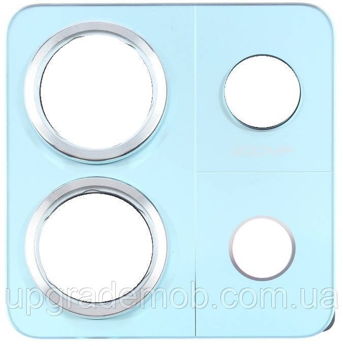 Скло камери Xiaomi Redmi Note 13 Pro 5G з рамкою синього кольору не комплект, фото 1