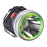 Налобний ліхтар акумуляторний 9х8х7 см 5 В 3 режими роботи LED HP-JG-3, фото 6