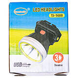 Налобний ліхтар акумуляторний 9х8х7 см 5 В 3 режими роботи LED HP-JG-3, фото 9