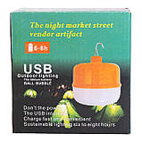 Ліхтар кемпінговий акумуляторний підвісний USB 11×14 см туристичний підвісний ліхтар HP-DT-2, фото 6