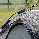 Палатка автоматична тримісна 2 на 2 (м) кемпінговий туристичний LU-016B Чорний, фото 8