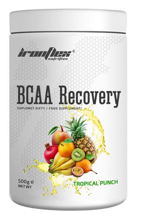 Амінокилоти ВСАА IRONFLEX BCAA Recovery 500 грам Смак : тропічний пунш, фото 1
