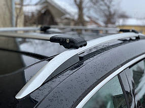 Поперечены на рейлінги під ключ (2 шт) до 110 см Чорний для Volkswagen Tiguan 2007-2016 рр