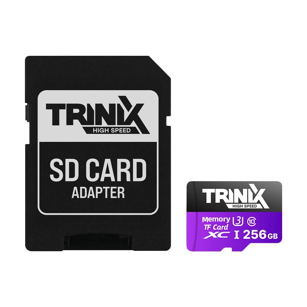 Карта пам’яті Trinix 256GB miсroSDXC з SD-адаптером U3 V30 A1, фото 1