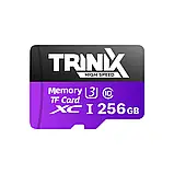 Карта пам’яті Trinix 256GB miсroSDXC з SD-адаптером U3 V30 A1, фото 2