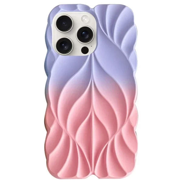 Чохол-накладка EpiK TPU Leaf для Apple iPhone 16 Pro Max (6.9) Lilac Pink, фото 1