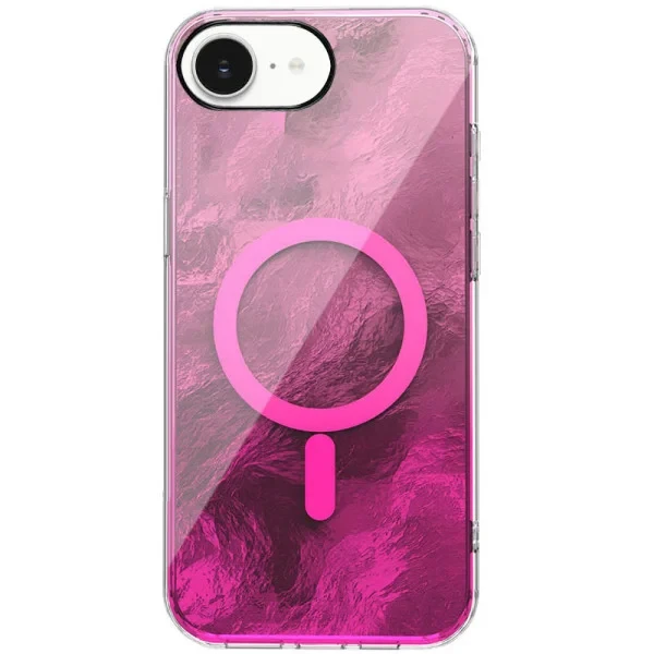 Чохол-накладка EpiK TPU Shiny Mountain (MagFit) для Apple iPhone 16e (6.1) Pink, фото 1