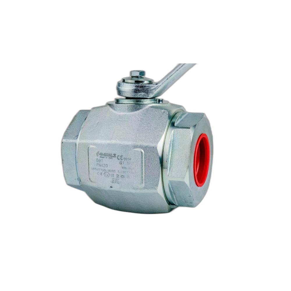 Кран двохходовий  G1-1/2 DN40 PN420