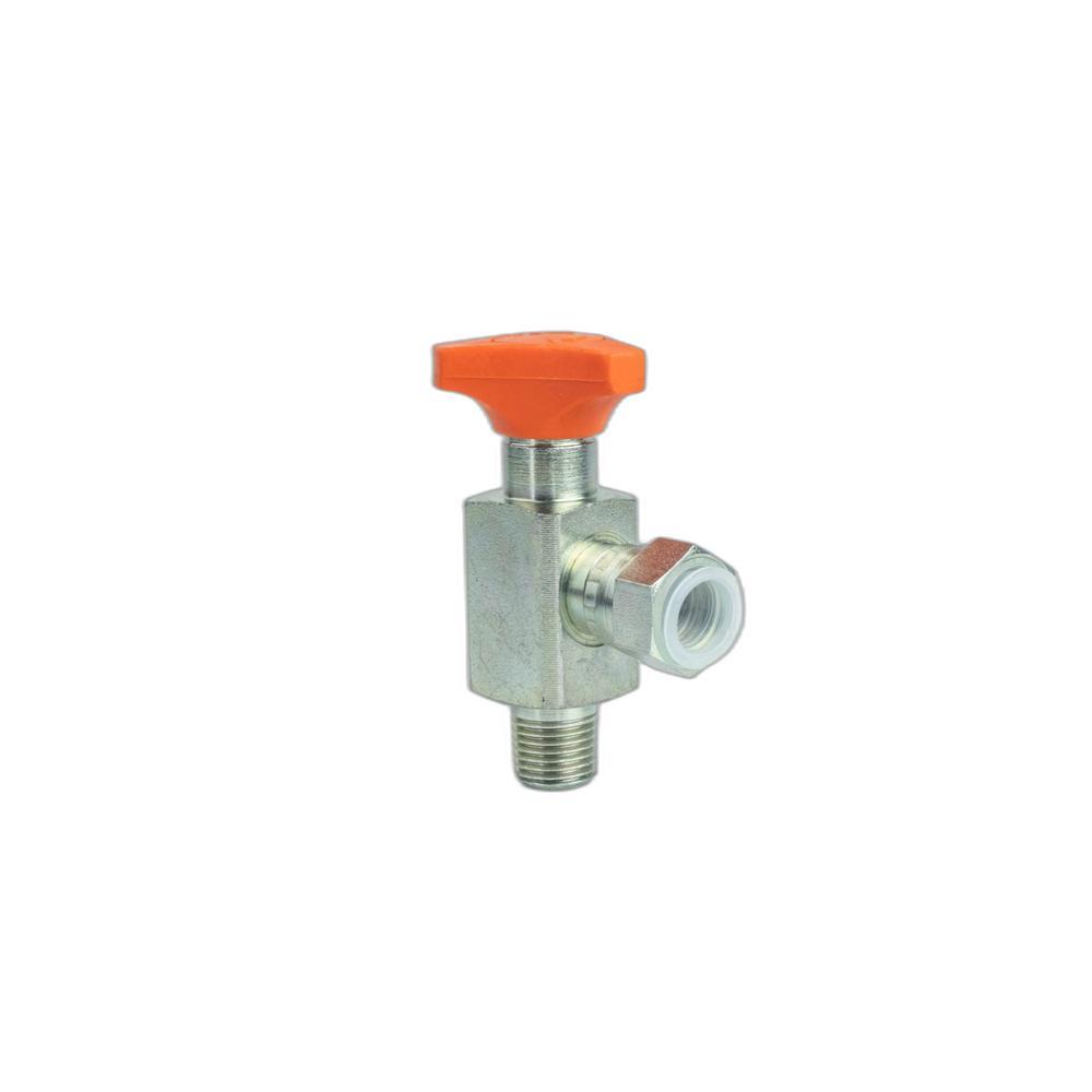Кран манометра  ZINC PLATED ANTI-SHOCK VALVE 90°ENTRY (ES090ZL)