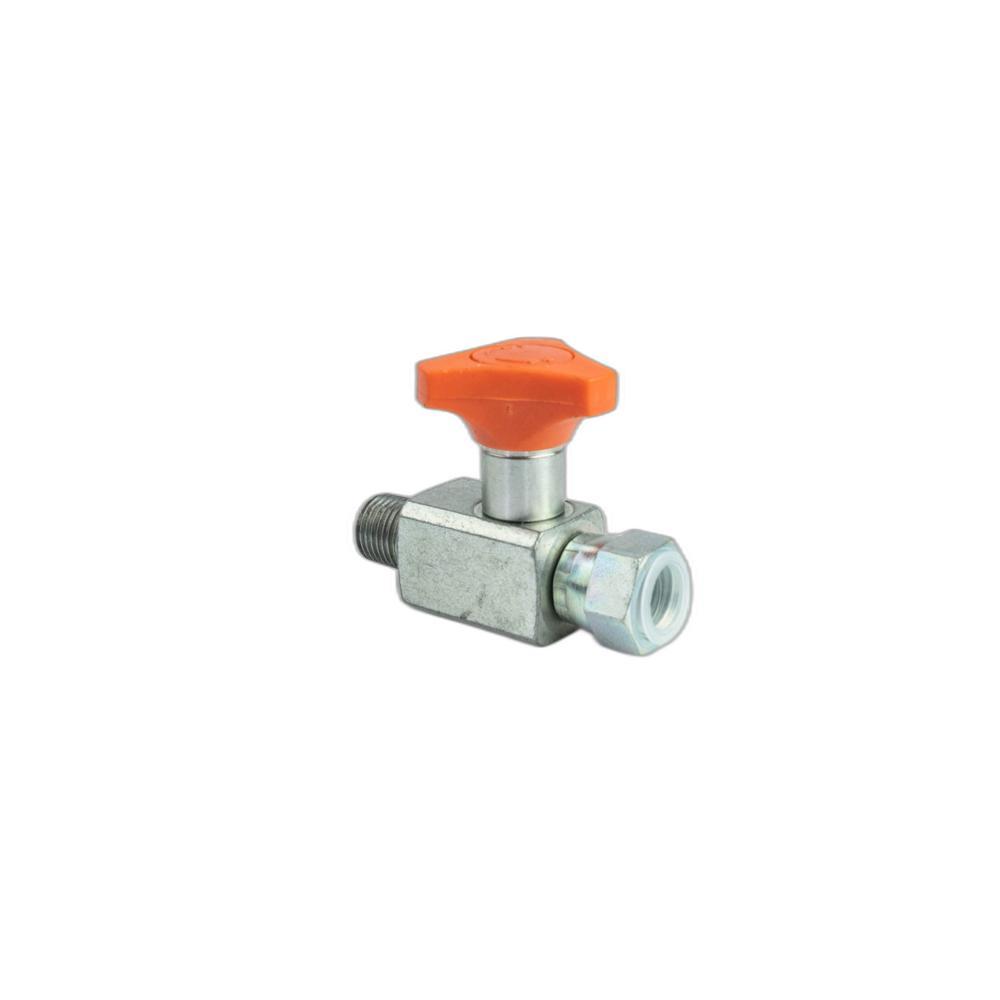 Кран манометра  ZINC PLATED STRAIGHT ANTI-SHOCK VALVE (ES180ZL)
