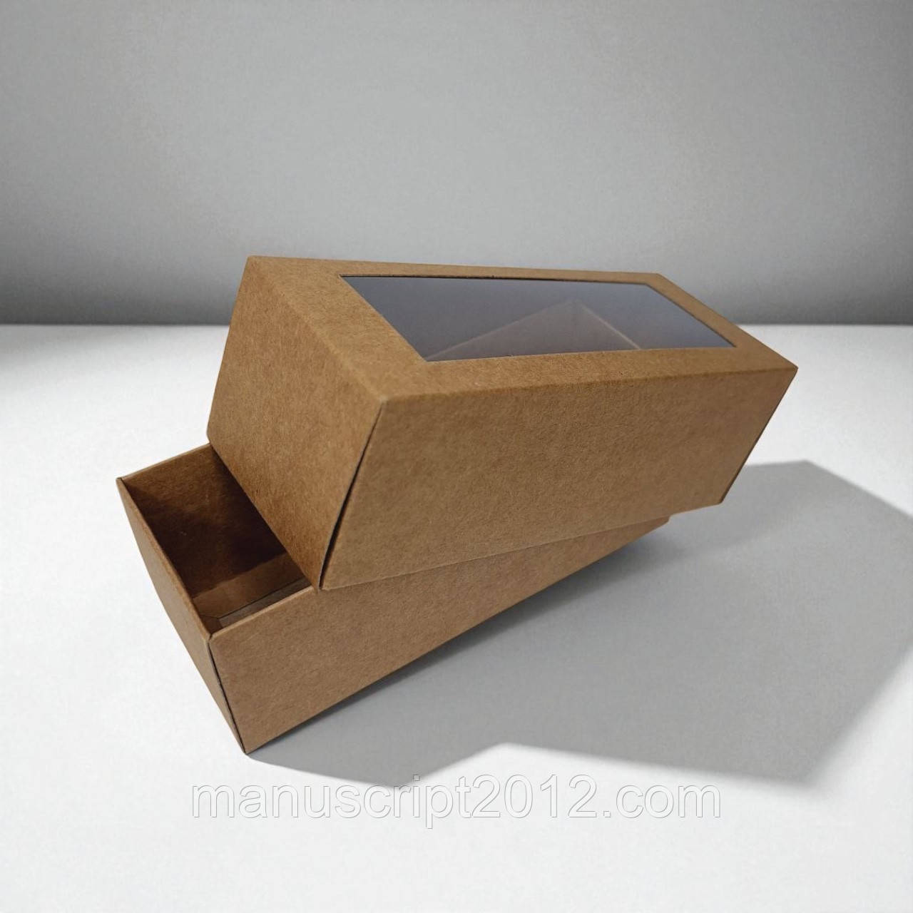 Коробка для макарунс (140х50х55мм.) крафт