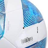 М'яч для футболу Molten F4A1000 біло-синій (розмір 4), фото 4