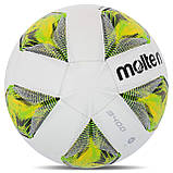 М'яч для футболу Molten F4A3400 біло-зелений (розмір 4), фото 3