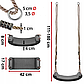 Дитячі гойдалки підвісні на канатах WCG BLOW 420×170×85 мм дитяча гойдалка для саду веранди та ігрового майданчику, фото 10