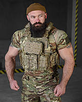 Тактична плитоноска піксель single sword, Військова плитоноска піксель з підсумками та швидким скиданням, nvx wti pih