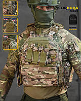 Військова плитоноска мультикам із швидким скиданням, Тактична плитоноска мультикам з підсумками та рюкзаком, nvx wti pih