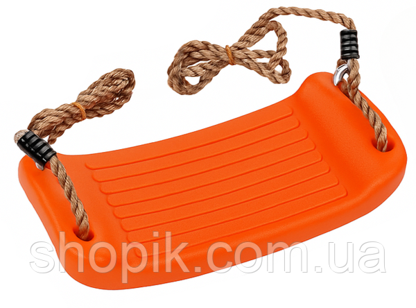 Дитячі гойдалки підвісні на канатах WCG BLOW (S) Orange 37×16.5×8.5 см дитяча гойдалка для саду та веранди, фото 1