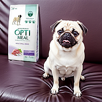 Корм сухий OPTIMEAL для собак малих порід, з качкою, 1,5 кг