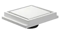 Square 125 гіпсовий дифузор прихованого монтажу в стелю із гіпсокартону, Ventmann (Литва)