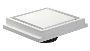 Square 125 гіпсовий дифузор прихованого монтажу в стелю із гіпсокартону, Ventmann (Литва)