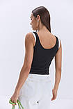 Комплект ARjen жіночий з двох майок трикотажний 44 чорна і біла, фото 5
