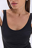 Комплект ARjen жіночий з двох майок трикотажний 44 чорна і біла, фото 6