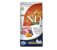 Беззерновой сухой корм Farmina N&D, для собак мелких пород, ягненок с тыквой и черникой 800 г