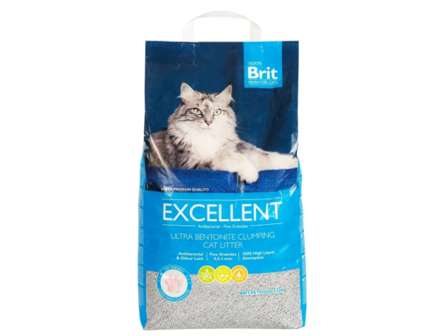 Наповнювач Brit Fresh Excellent бентонітовий для котячого туалету 10 кг без аромату, фото 1