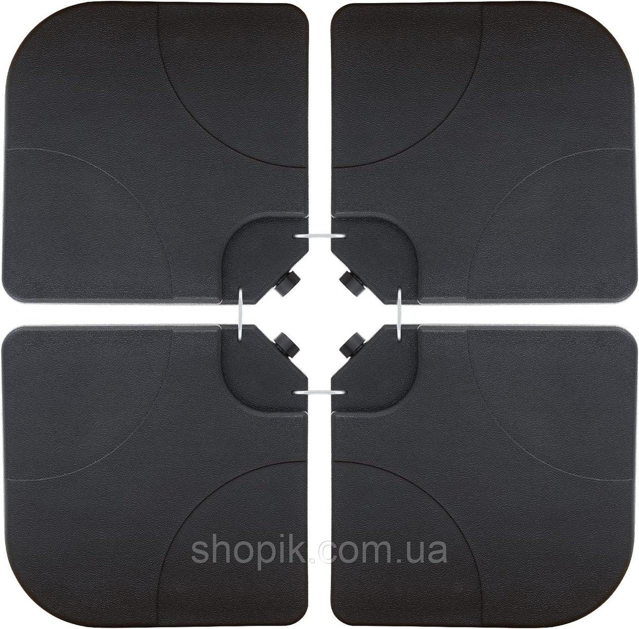 Підставка підлогова для садової парасолі WCG Обтяжувач для садових парасоль 4 секційний вага підставки до 80 кг, фото 1