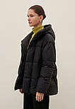 Короткий жіночий стьобаний пуховик Finn Flare FAD11011-200 чорний S, фото 3