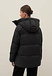 Короткий жіночий стьобаний пуховик Finn Flare FAD11011-200 чорний S, фото 4