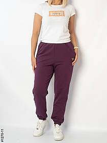 1270-11 Спортивні штани жіночі турецька двунитка напівбатал (4 од: 50,52,54,56)