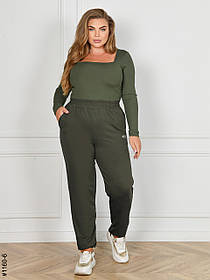 1160-6 Спортивні штани жіночі турецька двунитка батал (4 од: 54,56,58,60)