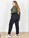 1160-26 Спортивні штани жіночі турецька двунитка батал (4 од: 54,56,58,60), фото 2