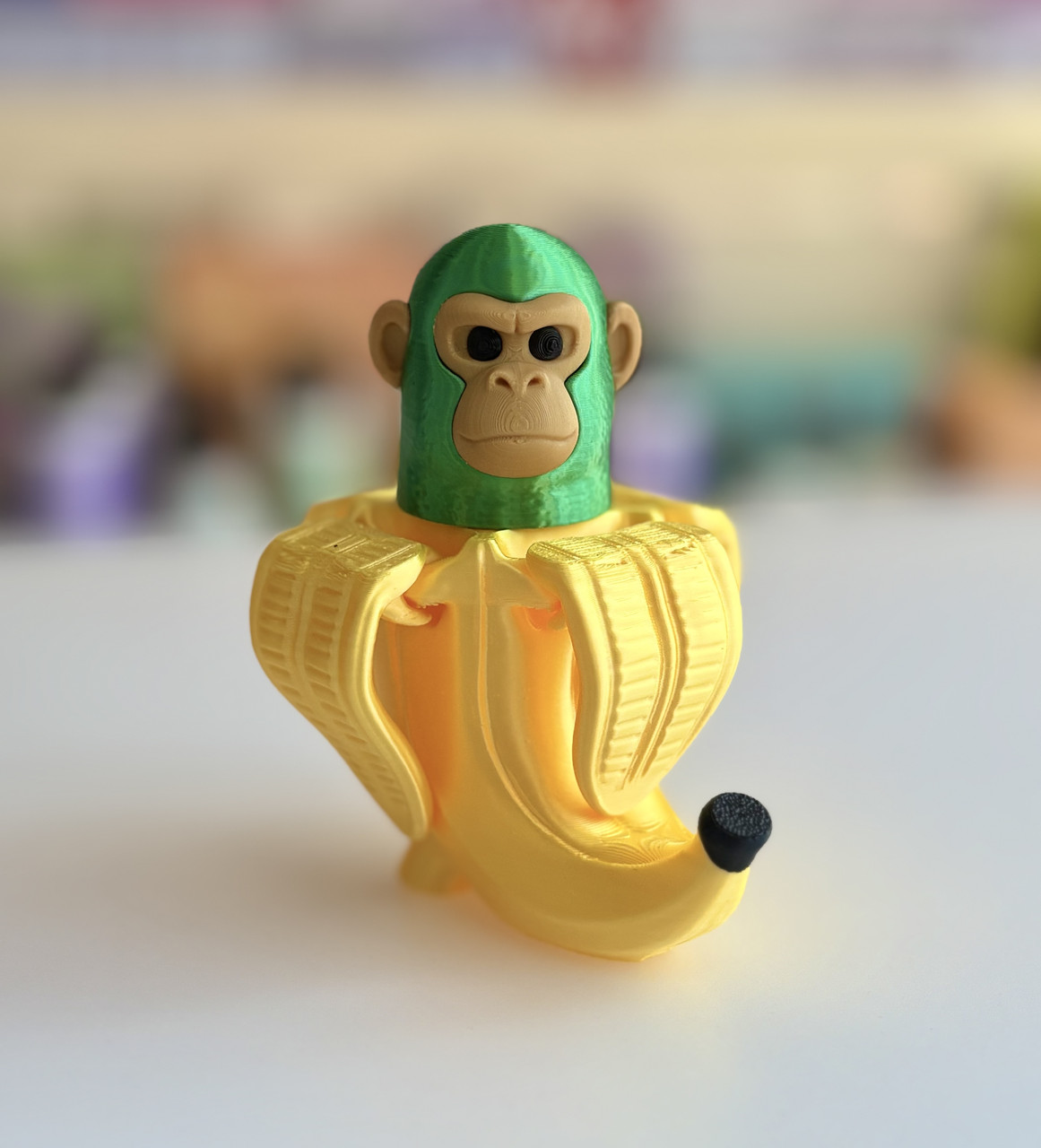 Шимпанзіні бананіні Chimpanzini bananini , шимпанзе з бананом іграшка-мем Italian Brainrot Італійські меми персонаж TikTok 11см, фото 1