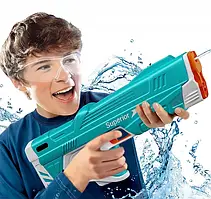 Водяний Бластер Автомат на Акумуляторі Електричний Водяний Пістолет з Автоматичним Насосом Superior Синій