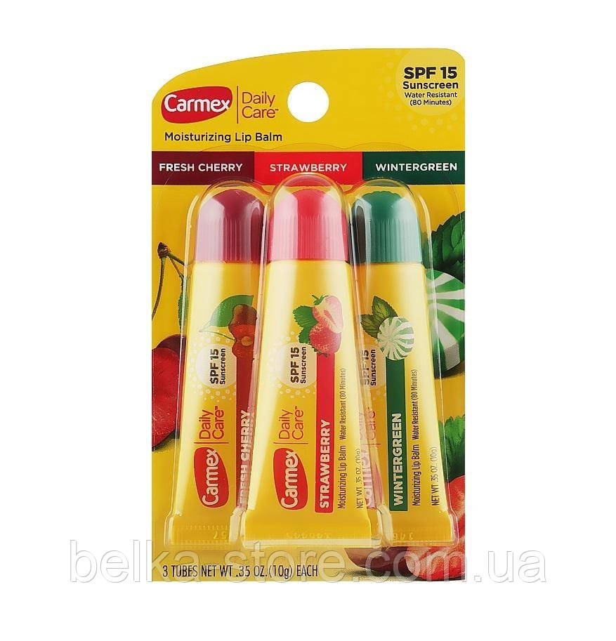 Набір бальзамів для губ Carmex Moisturizing Lip Tube Balm Pack, 30 мл, фото 1