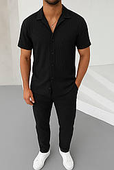 Чоловічий костюм з тканини “Мустанг” – штани + сорочка.