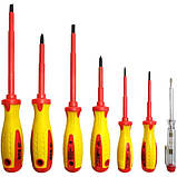 Набір викруток діелектричних S&R PH-SL-TEST-PROFI, 1000V, 7шт (250681307), фото 4