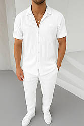 Чоловічий костюм з тканини “Мустанг” – штани + сорочка.